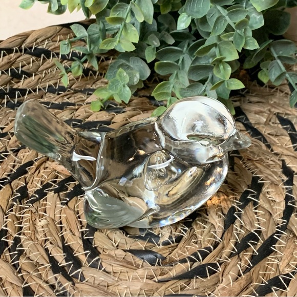 Princess House Art Vintage 98s Princess House Crystal Bird By